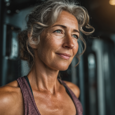 Активні літні люди займаються фітнесом